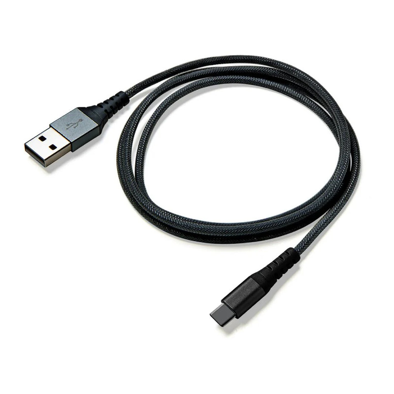 Celly USB-C Nylon 1m Data Cable - Black - كابل